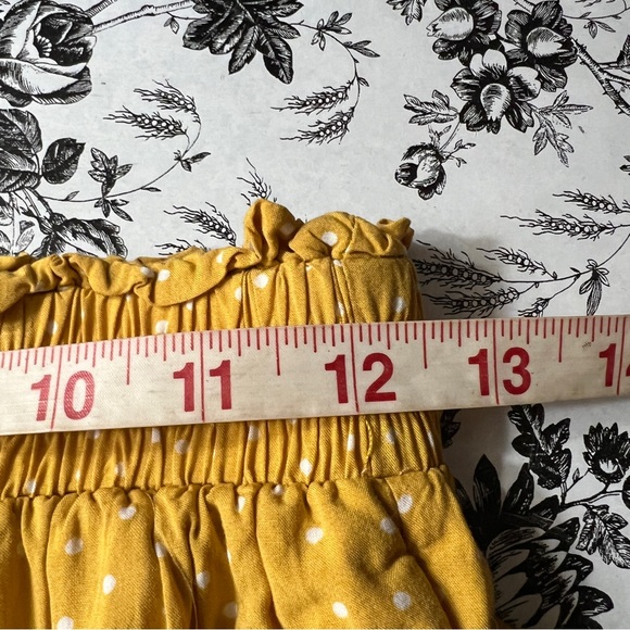 Lulus Call You Mine Mustard Yellow Polka Dot Ruffled Mini Skirt - Picture 11 of 12